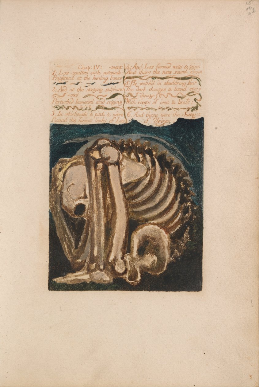 Das erste Buch von Urizen, Platte 12 (Bentley 8) von William Blake