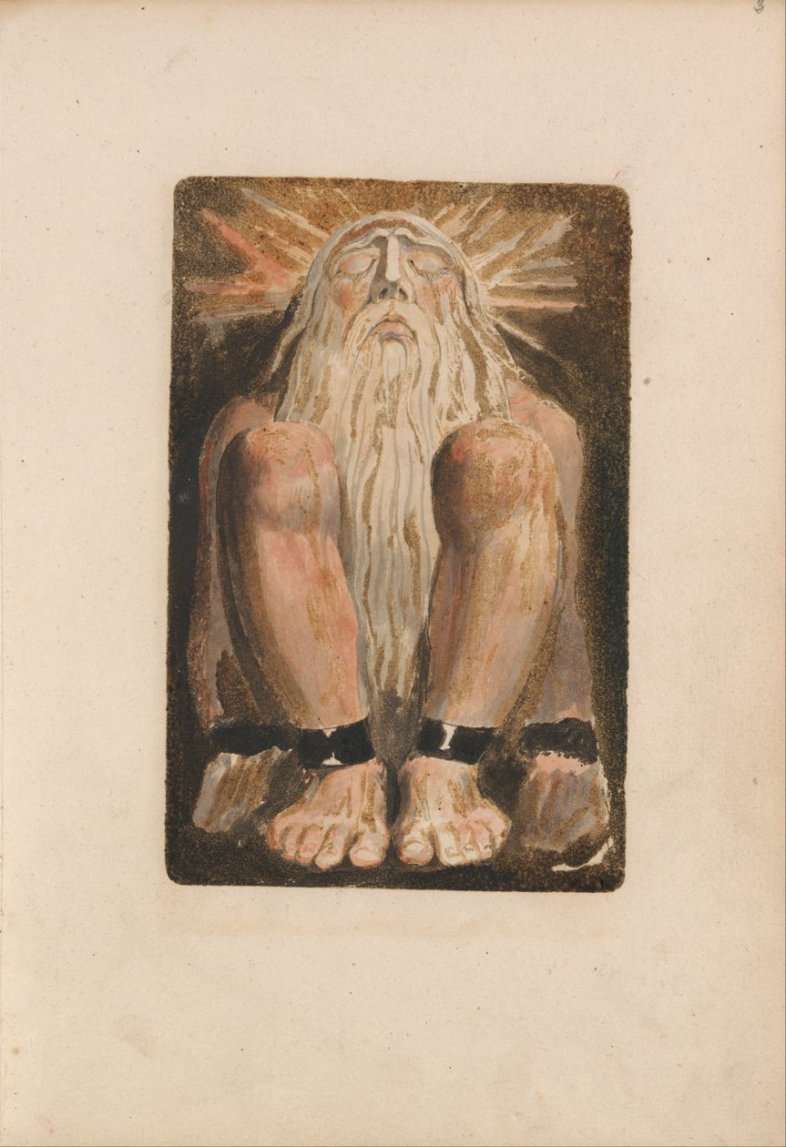 Das erste Buch von Urizen, Tafel 3 (Bentley 22) von William Blake