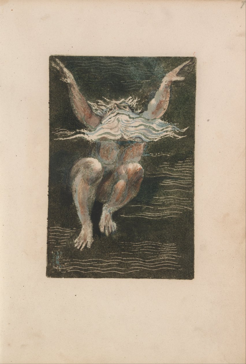 Das erste Buch Urizen, Tafel 7 (Bentley 12) von William Blake