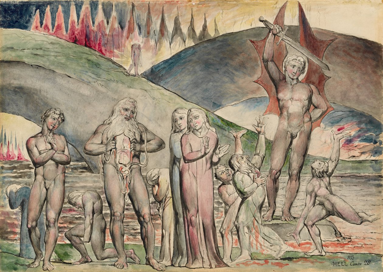 Die Schismatiker und Unruhestifter: Mahomet von William Blake