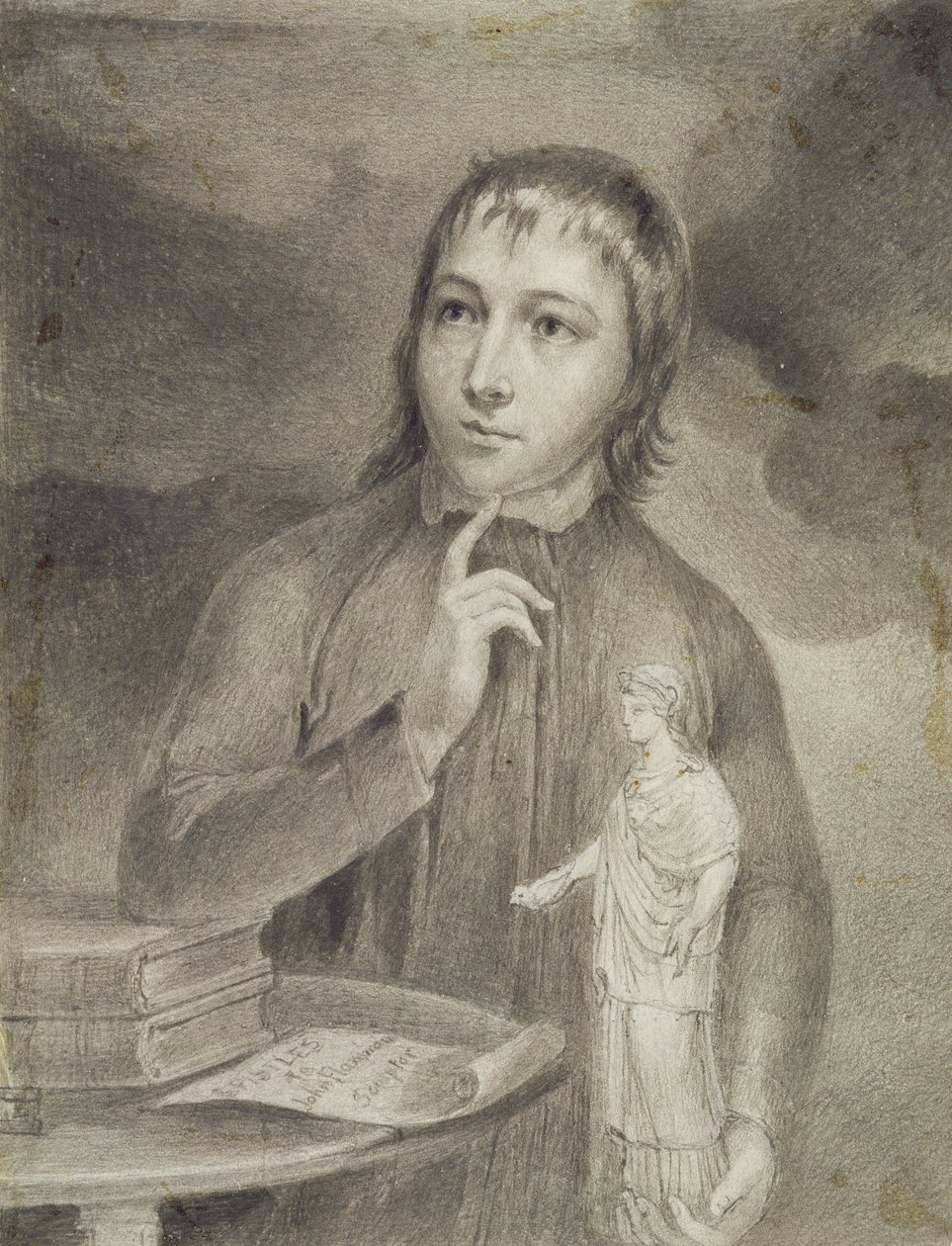 Thomas Alphonso Hayley, Halbporträt, um 1800 von William Blake