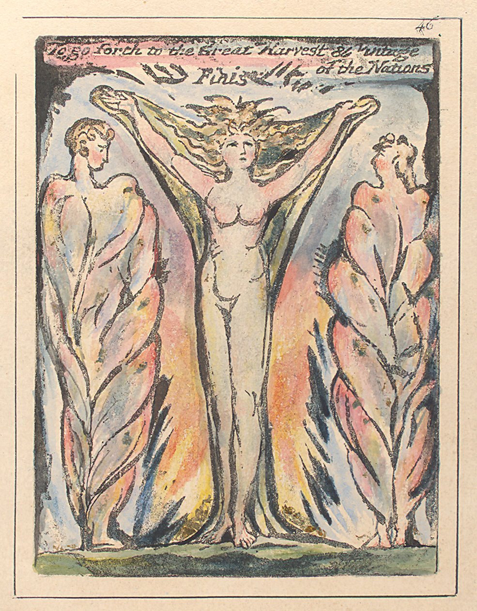 Um zur großen Ernte und Weinlese der Nationen zu gehen, ca. 1811 von William Blake