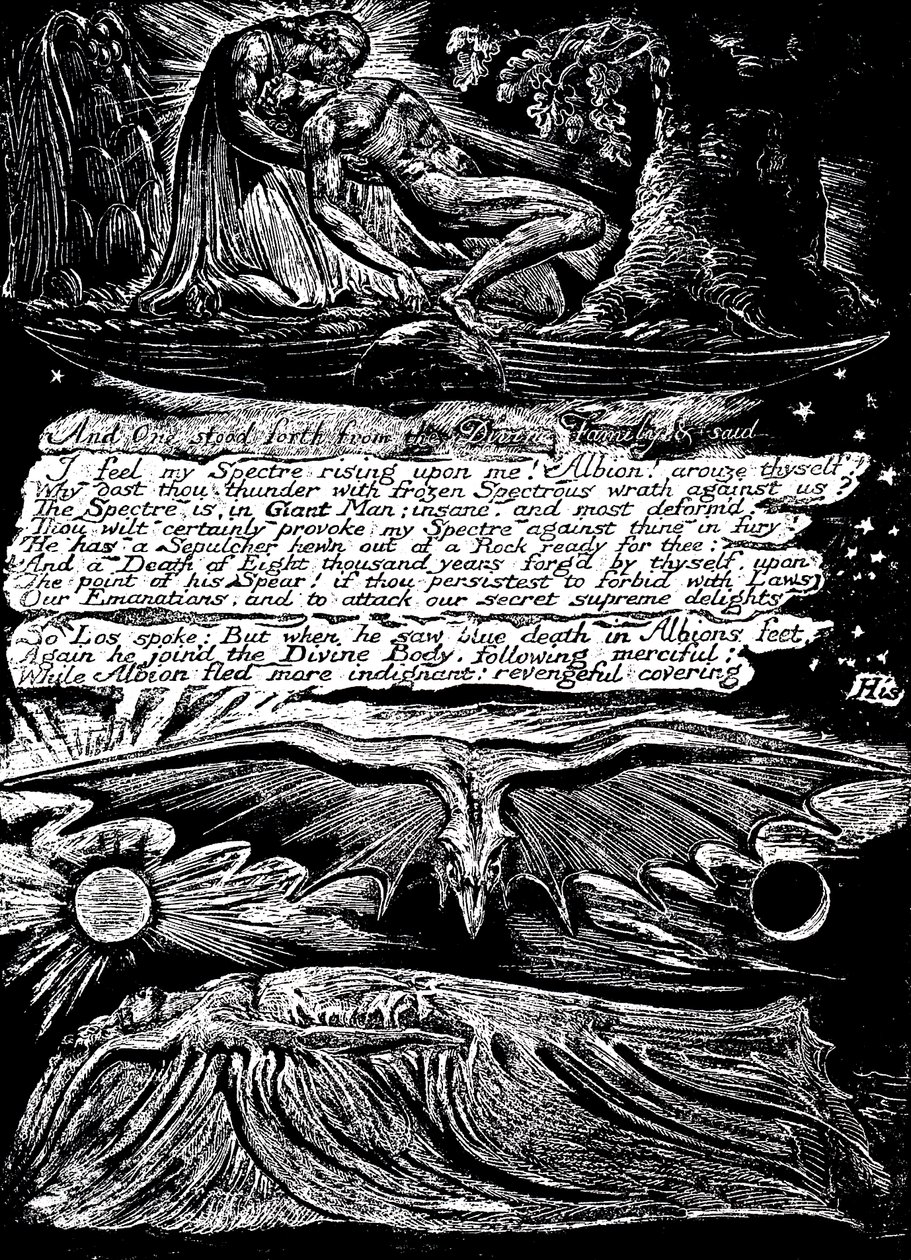 William Blake 1757-1827, englischer Mystiker, Dichter, Maler und Graveur, 1804-1820 von William Blake