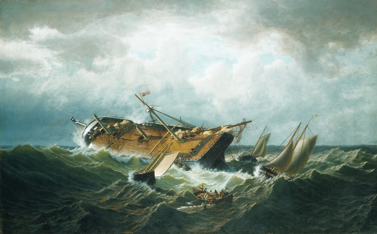 Schiffswrack vor Nantucket (Wrack vor Nantucket nach einem Sturm) von William Bradford