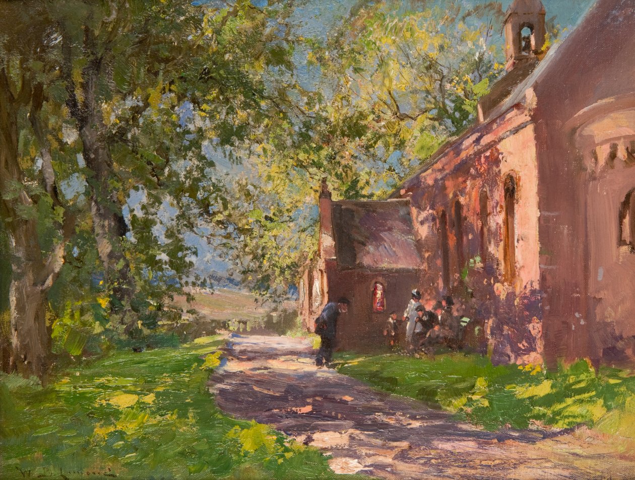 Kirche von Auchmithie von William Bradley Lamond