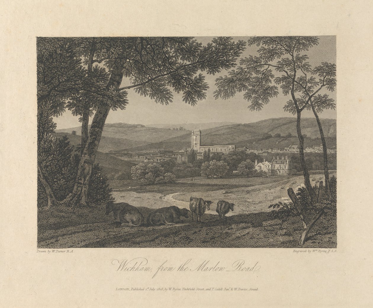 Wickham von der Marlow Road von William Byrne