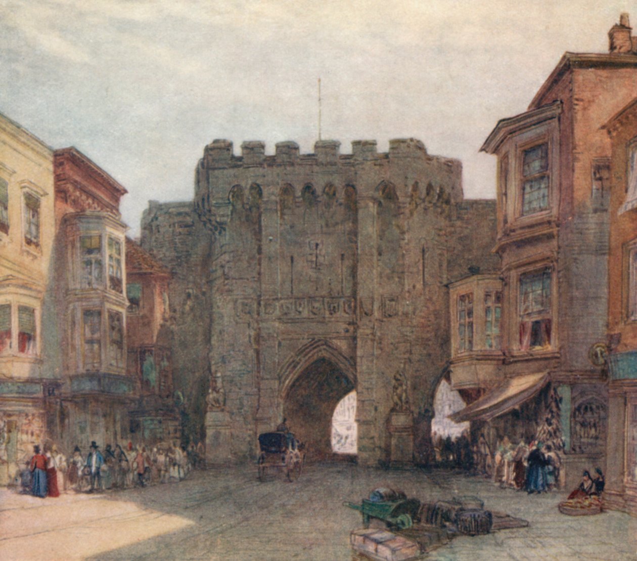 In der High Street, Southampton von William Callow