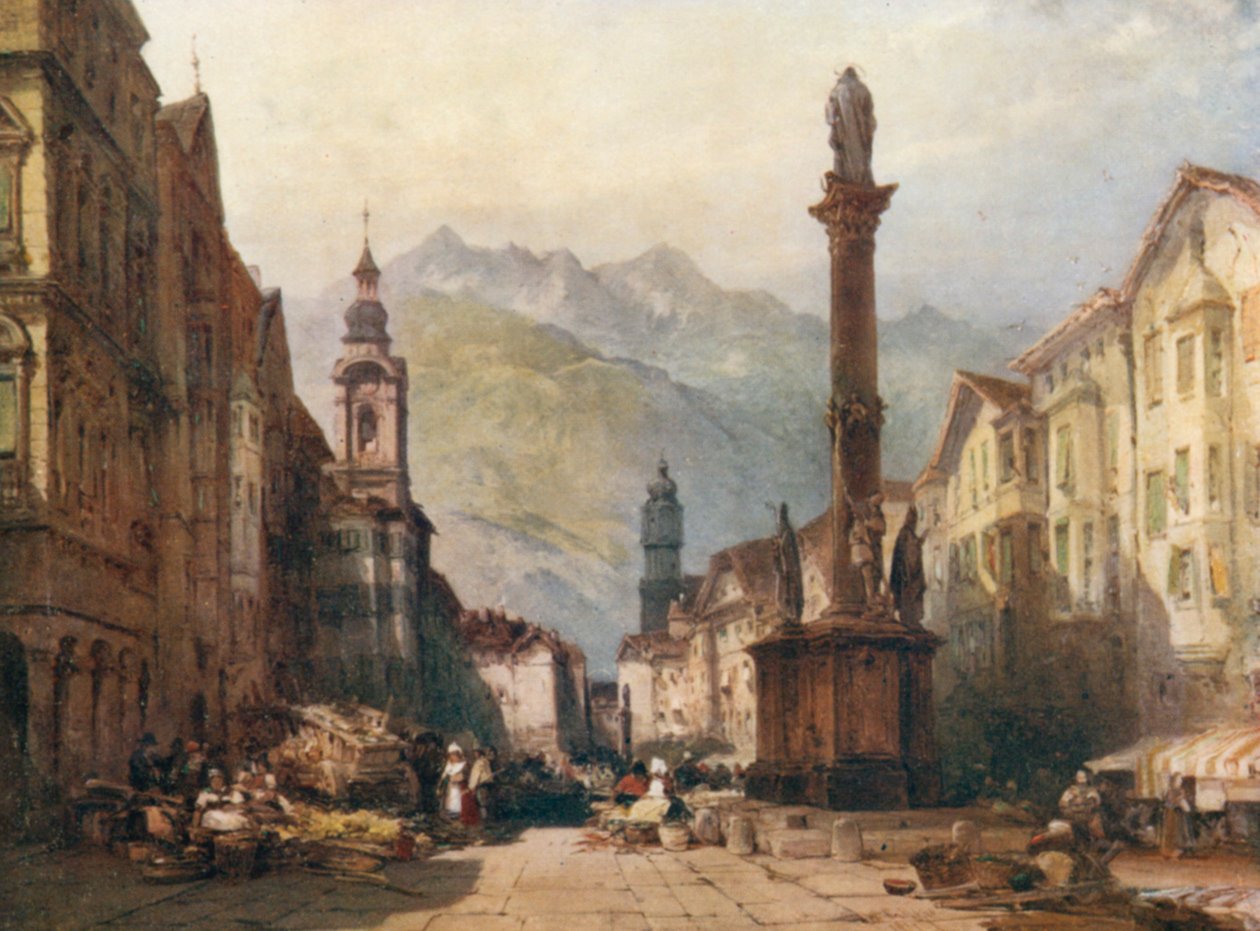 Innsbruck, nach einem Ölgemälde von William Callow