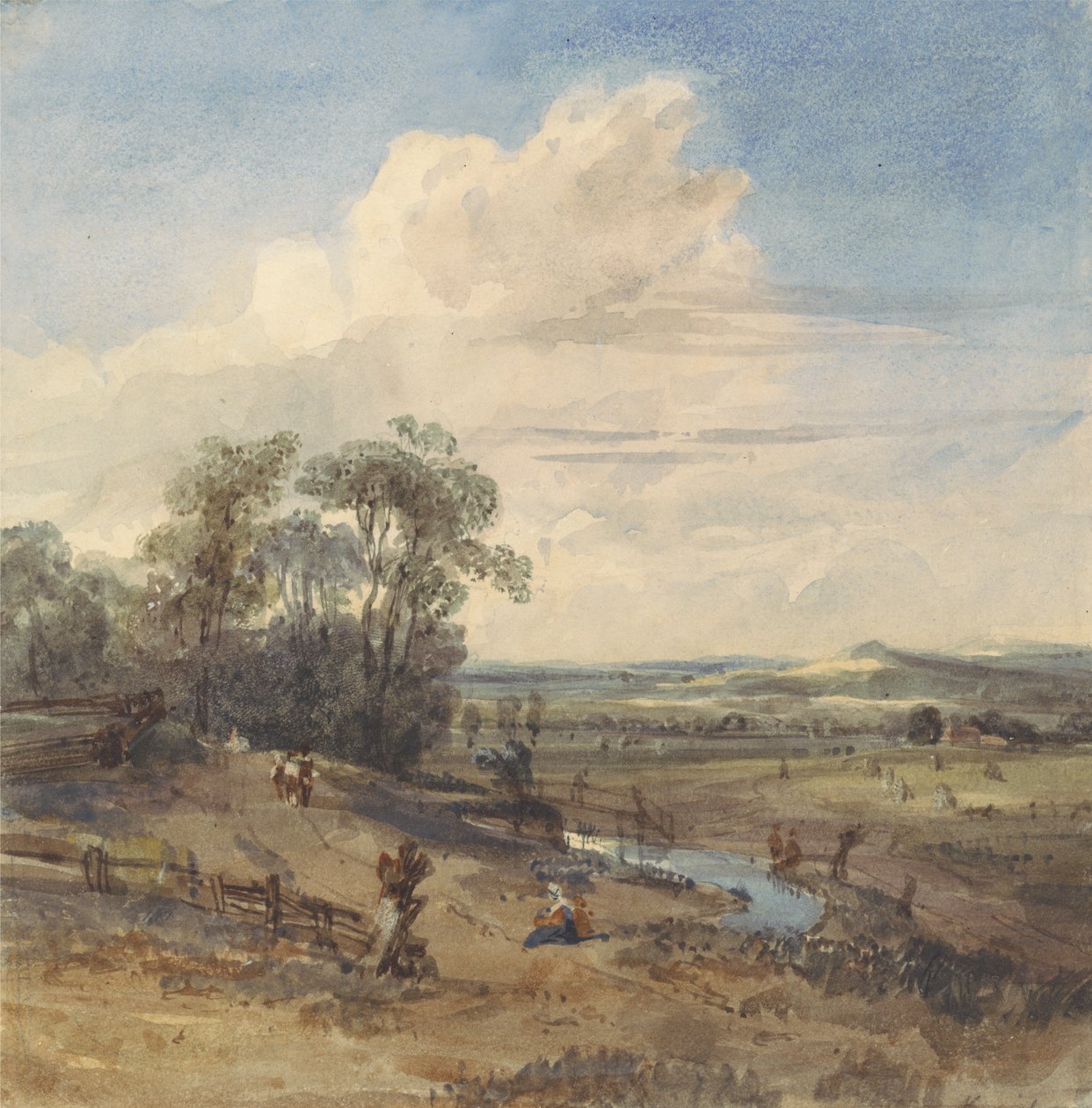 Landschaft nach Wynants (im Louvre) von William Callow