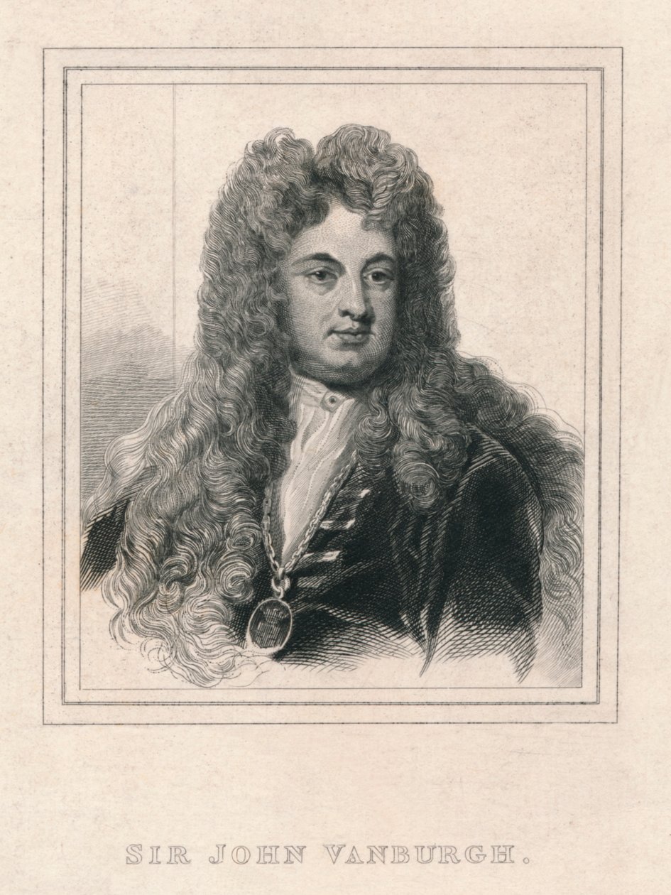 Sir John Vanburgh, 1830 von William Camden Edwards