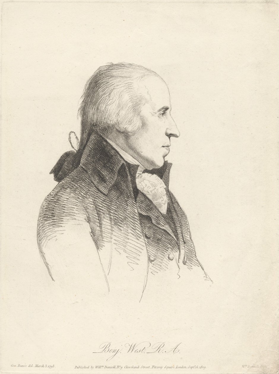 Benjamin West, R.A. von William Daniell
