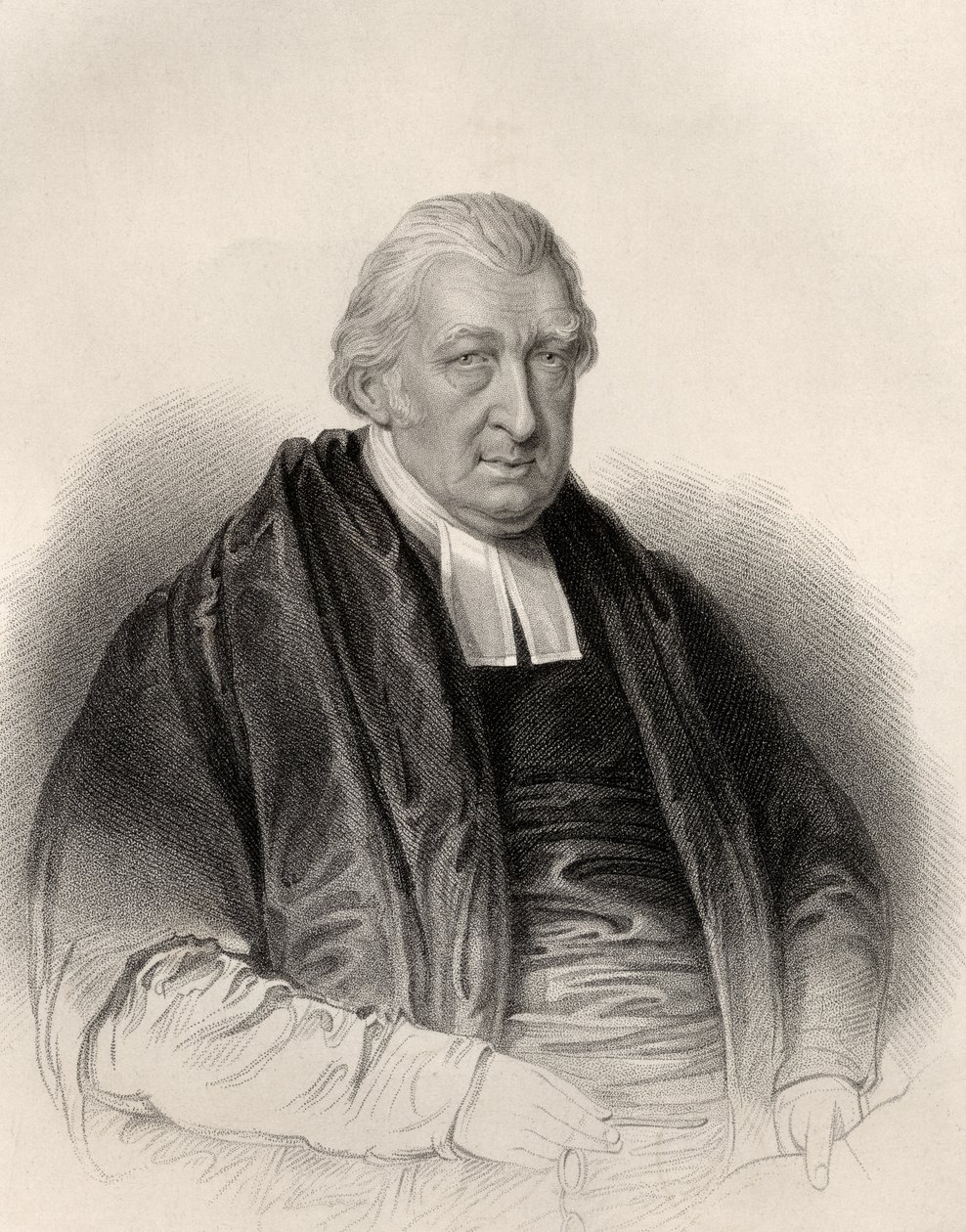 Reverend Rowland Hill, graviert von S. Freeman, aus 