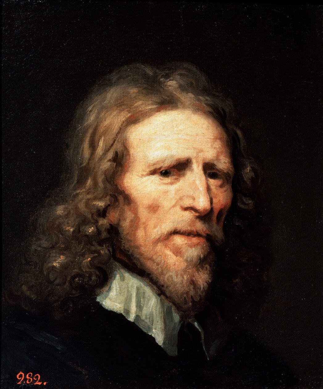 Porträt von Abraham van der Doort, vor 1640 von William Dobson