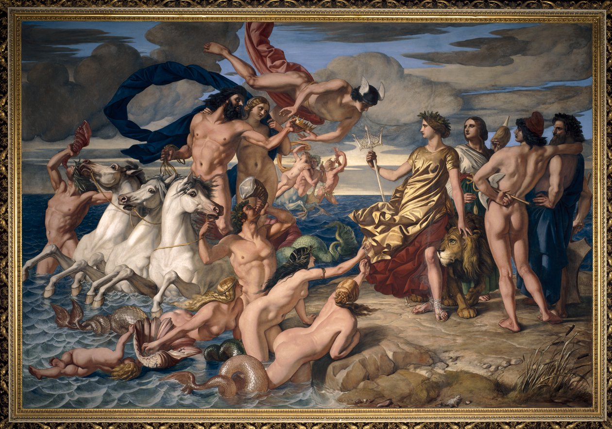 Neptun übergibt Britannia das Reich der Meere von William Dyce
