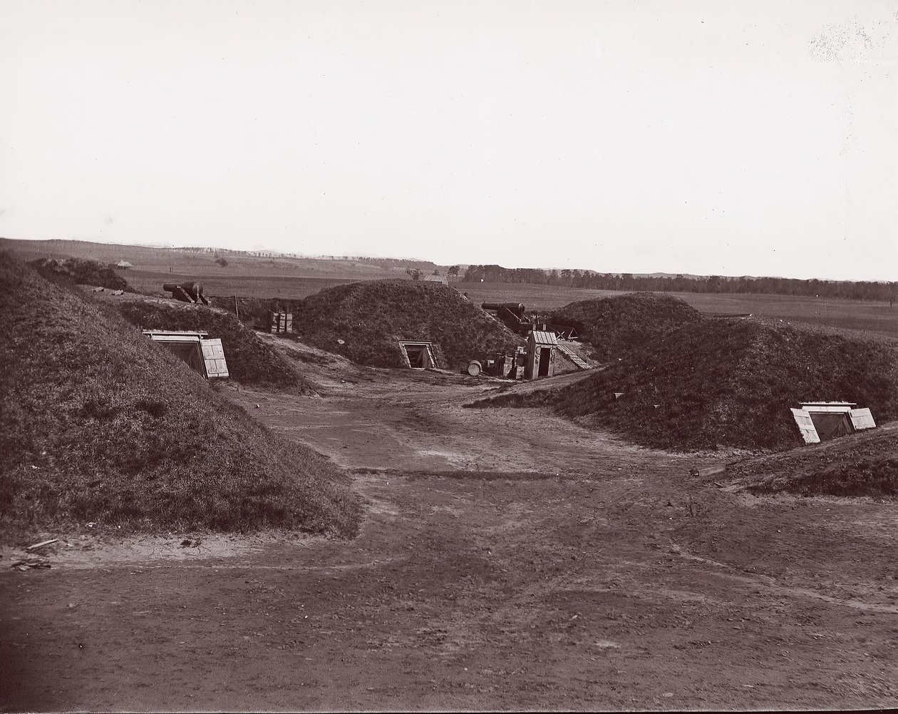 Fort Darling, James River, 1865 von William Frank Browne.