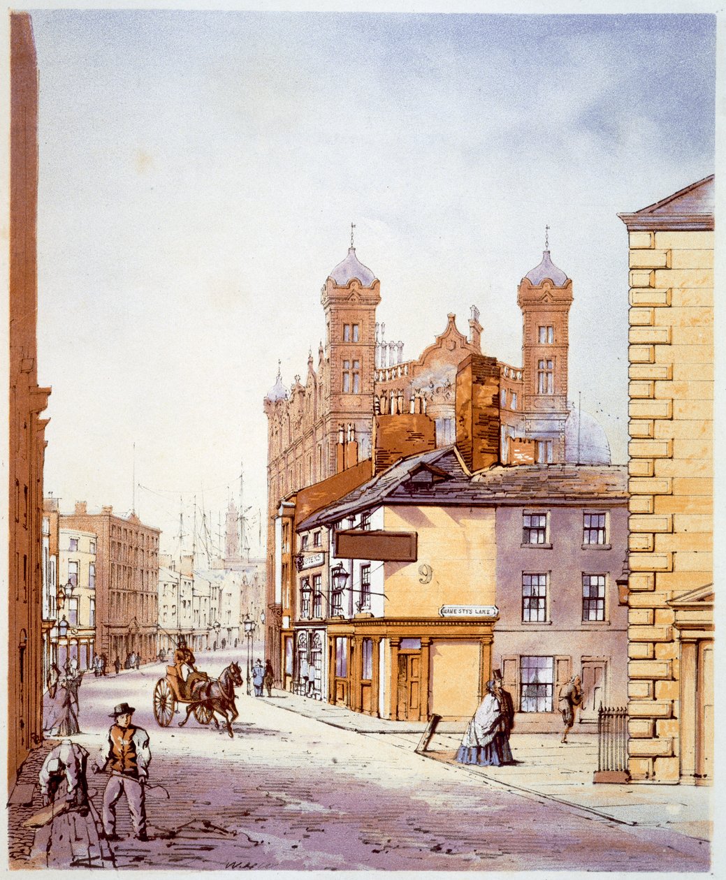 Das Heim der Seeleute, von der Hanover Street, Liverpool, 1864 von William Gawin Herdman
