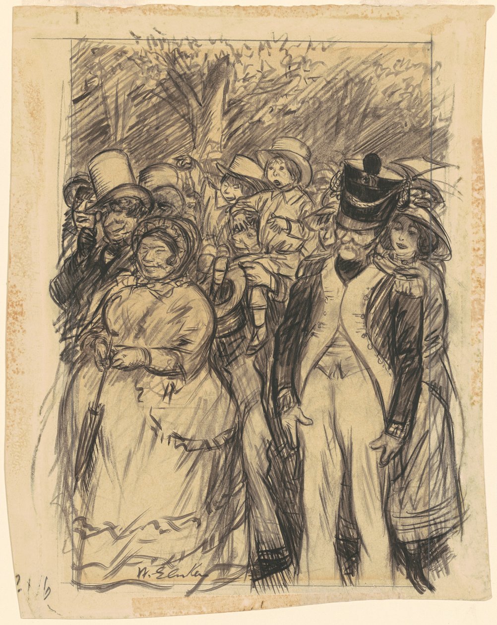 Papa, trag mich—nimm mich in deine Arme von William Glackens