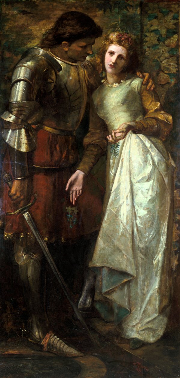Ophelia und Laertes oder Ophelia Hier ist Rosmarin, 1879 von William Gorman Wills