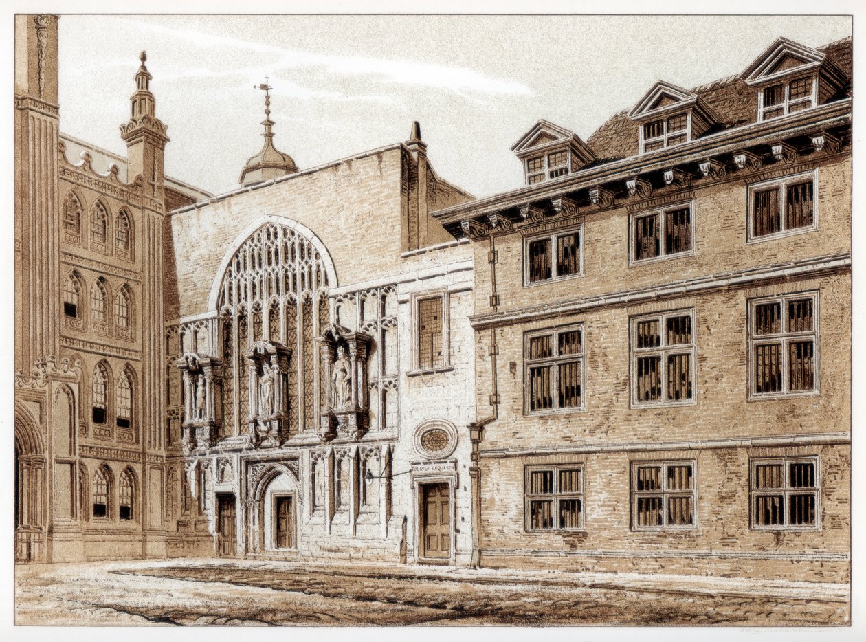 Westfassade der Guildhall Chapel, City of London, 1886 von William Griggs