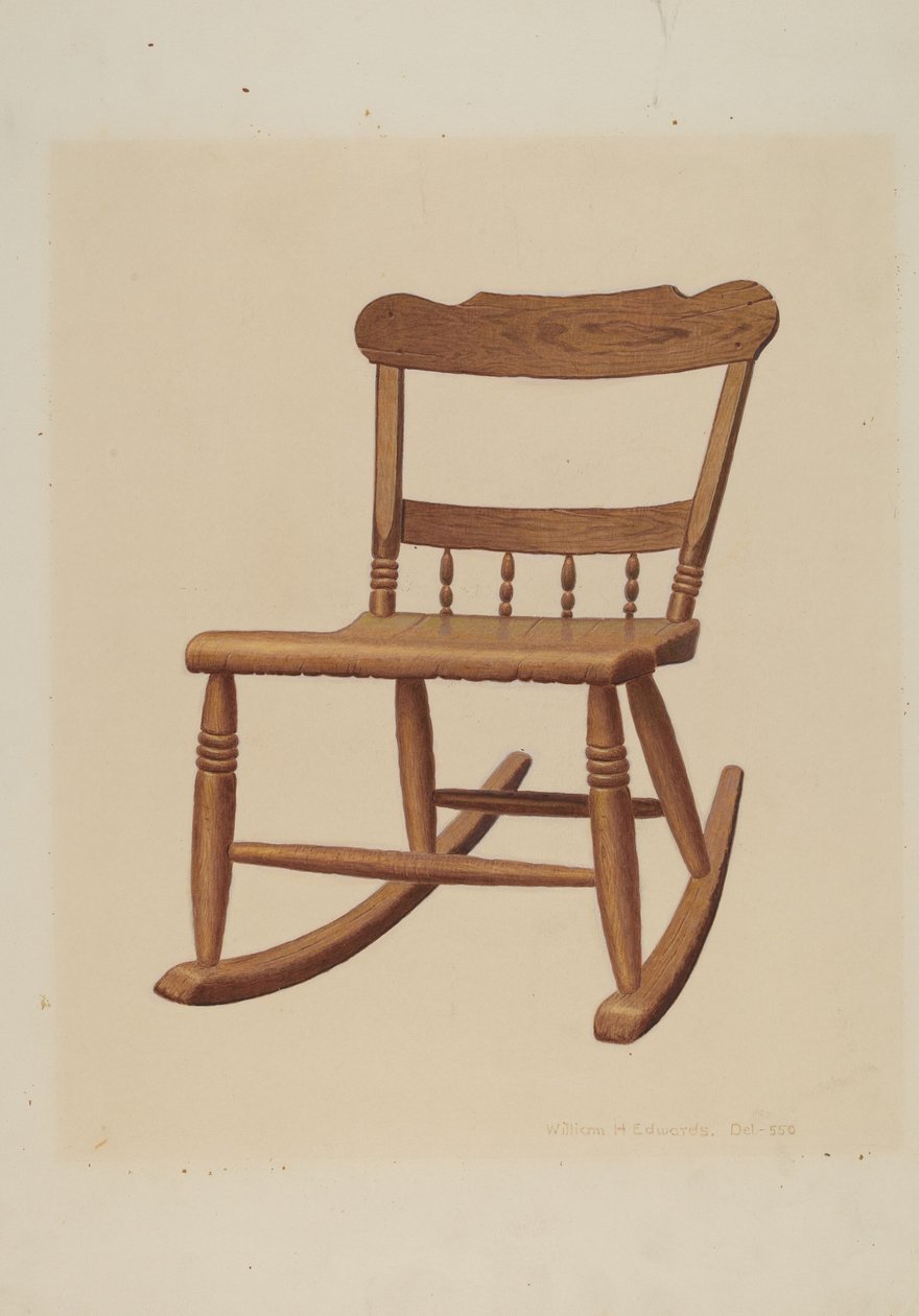 Kinder-Schaukelstuhl, ca. 1939 von William H Edwards