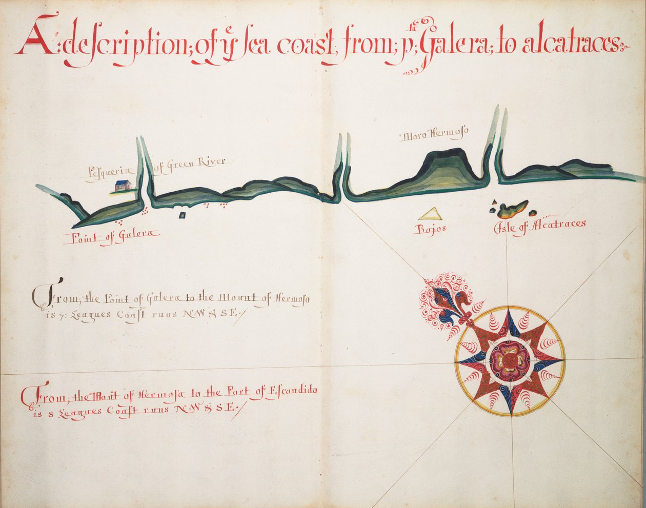 Beschreibung der Küste von Galera bis Alcatraces von William Hack