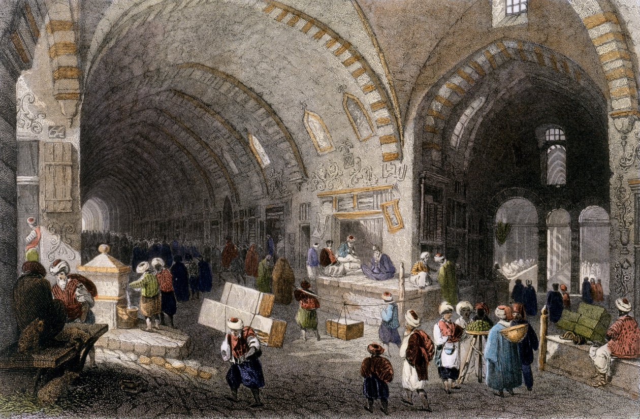 Große Allee im Tchartchi, 1850 von William Henry Bartlett