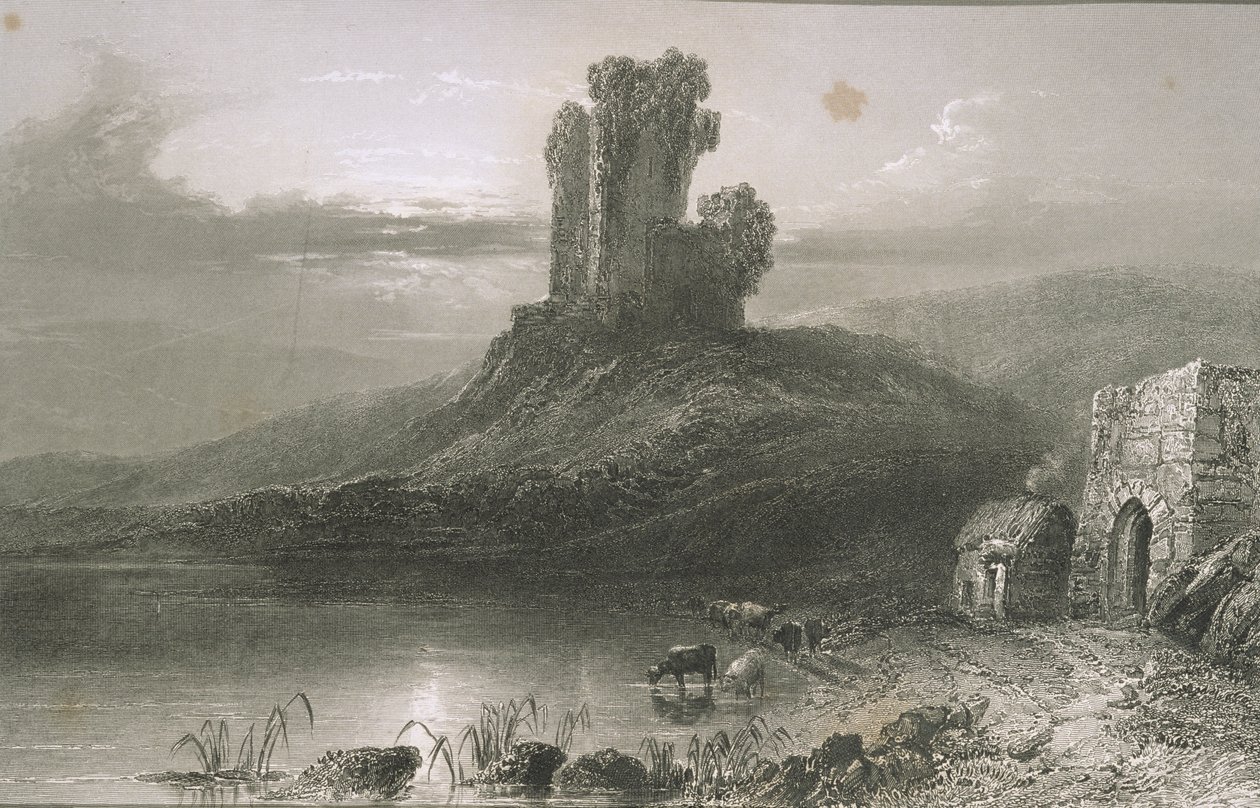 Kilcolman Castle, County Cork, Irland, aus 