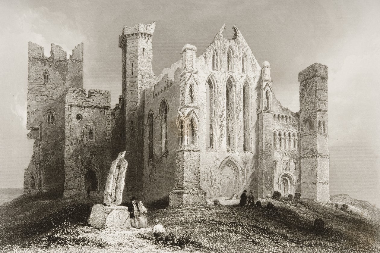 Der Felsen von Cashel, County Tipperary, Irland, aus 