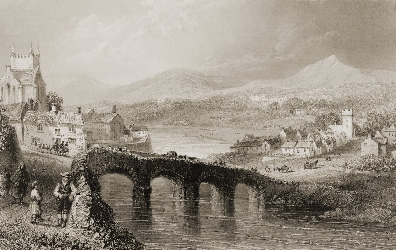 Ansicht von Bray, County Wicklow, Irland, aus 