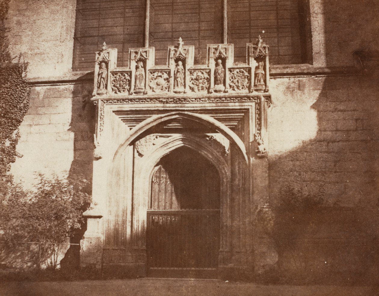 Alte Tür, Magdalen College, Oxford von William Henry Fox Talbot