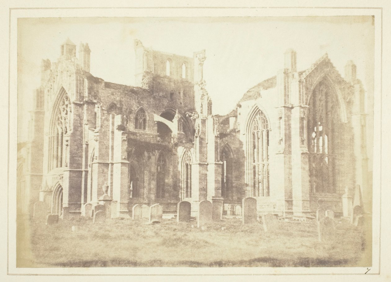 Melrose Abbey von William Henry Fox Talbot