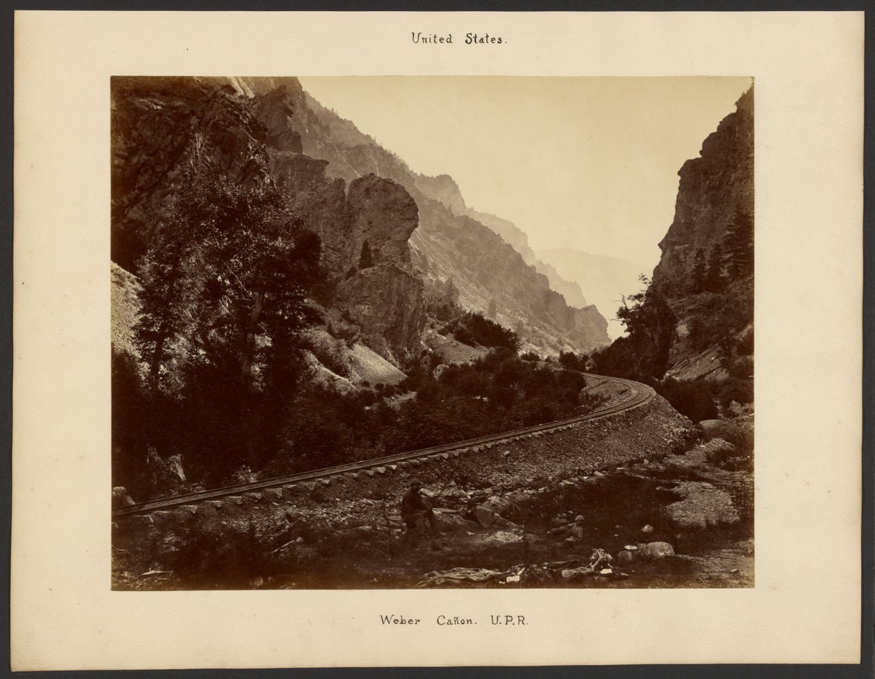 [Weber Canyon, Union Pacific Railroad] von William Henry Jackson