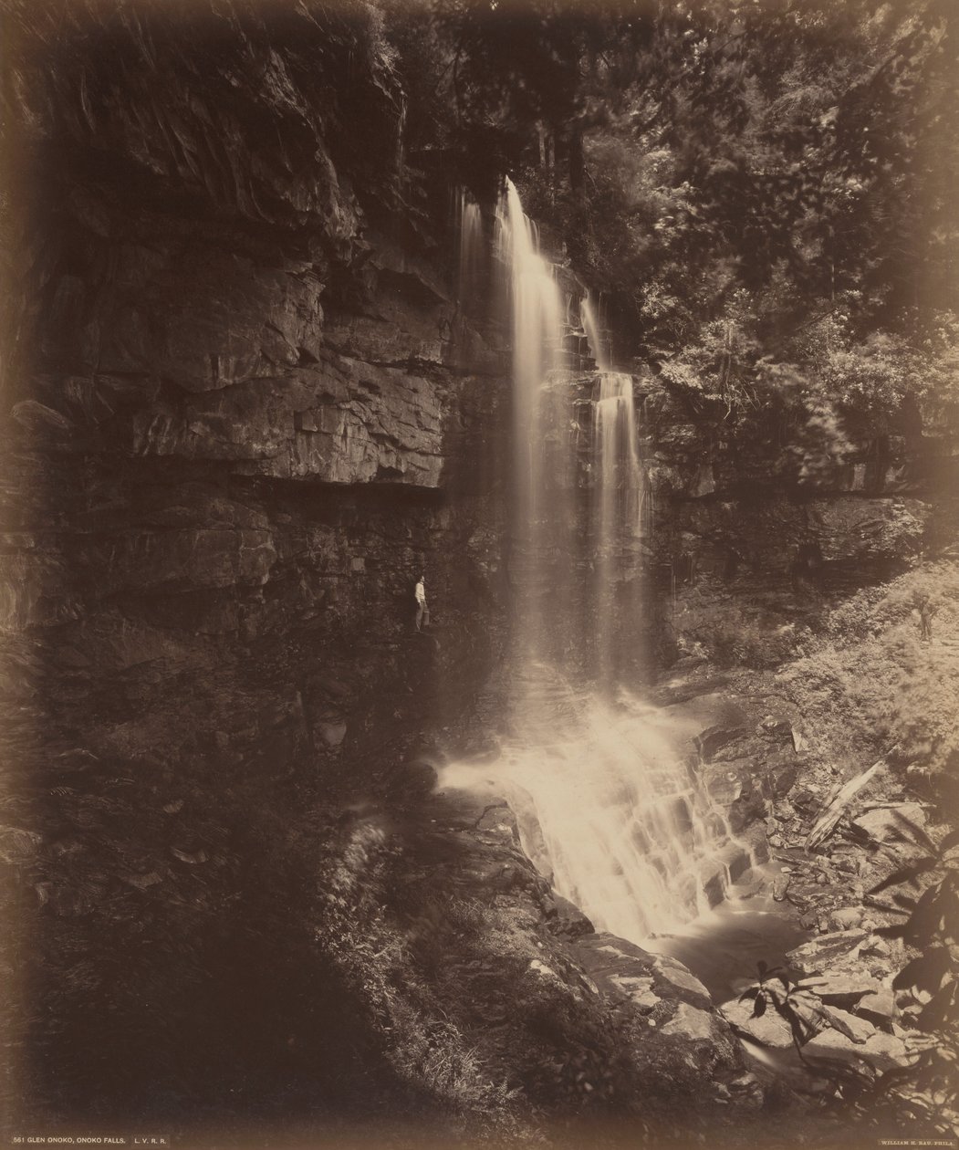Glen Onoko, Onoko-Fälle, ca. 1895 von William Herman Rau