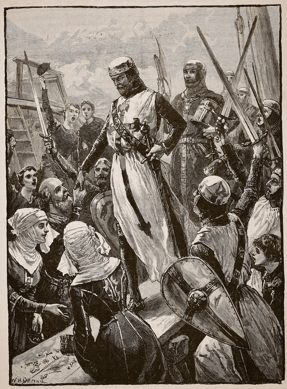 Empfang von Richard bei seiner Rückkehr vom Kontinent, Illustration aus 