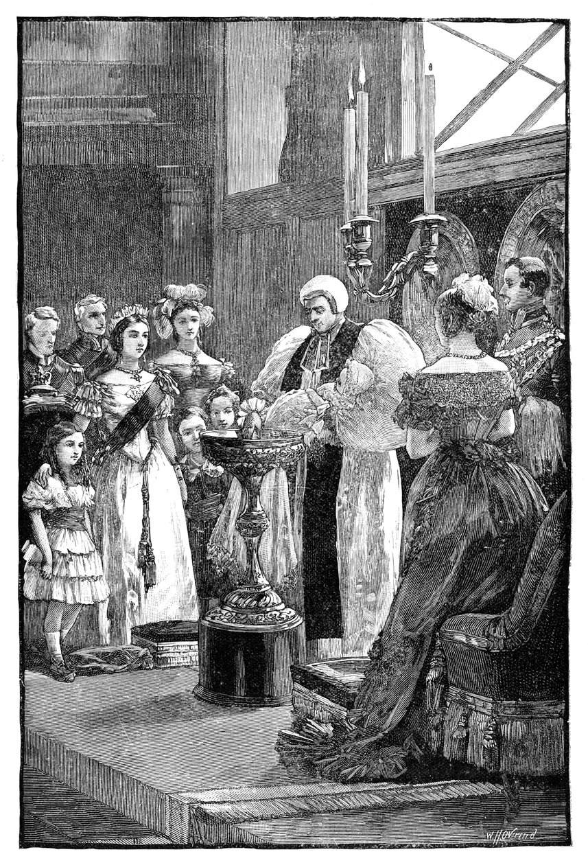 Die Taufe von Prinzessin Louise, um 1848, 1900 von William Heysham Overend