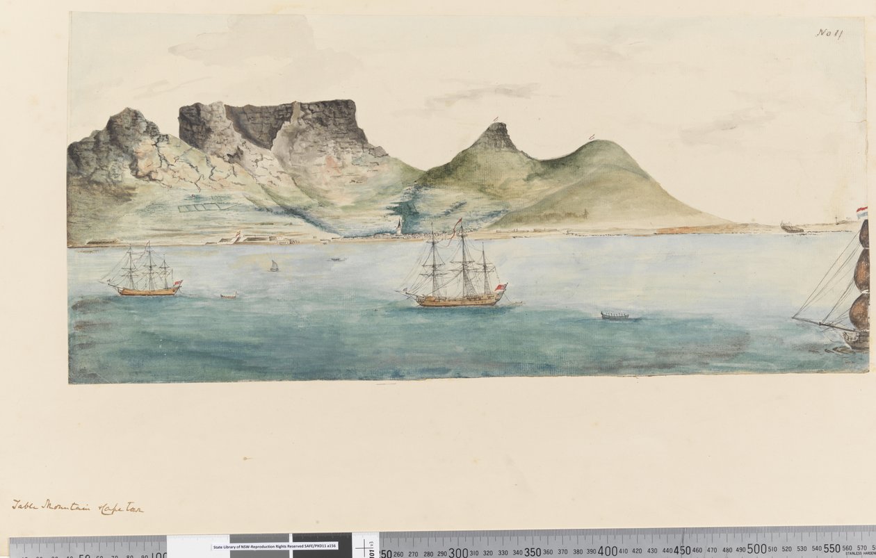 Seite 11 Tafelberg, Kapstadt von William Hodges