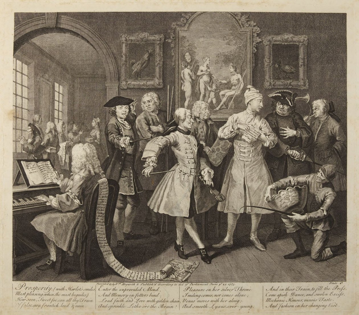 Der Lebenslauf eines Wüstlings, Platte 2 von William Hogarth