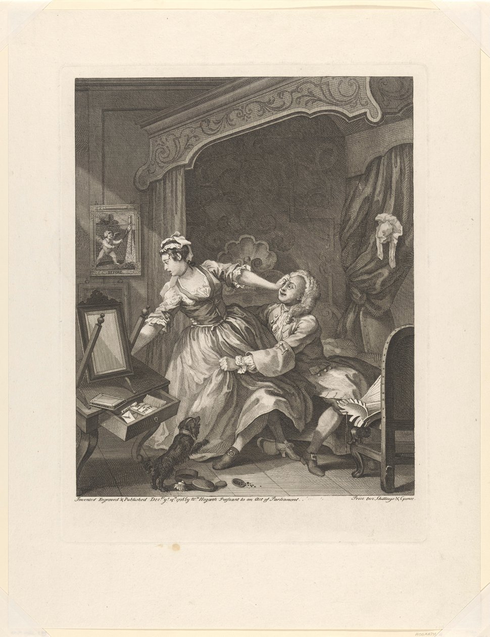 Vorher (Vorher und Nachher) von William Hogarth