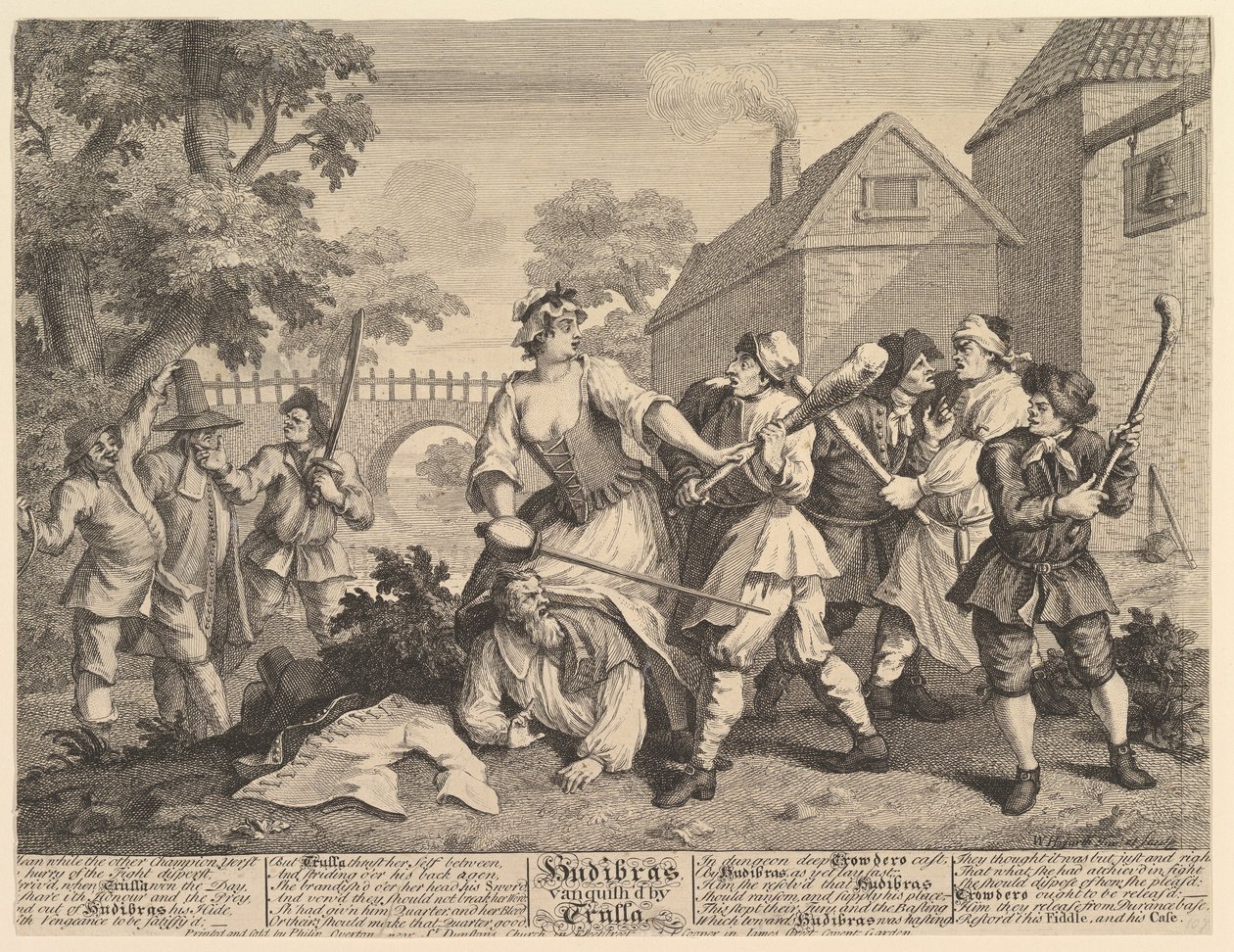 Hudibras von Trulla besiegt, Zwölf große Illustrationen für Samuel Butlers ..., Februar 1725-26 von William Hogarth