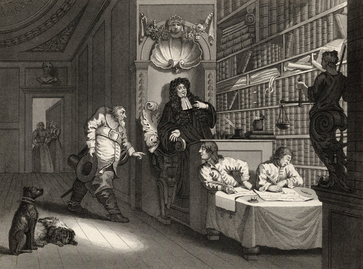 Hudibras mit dem Anwalt, aus 