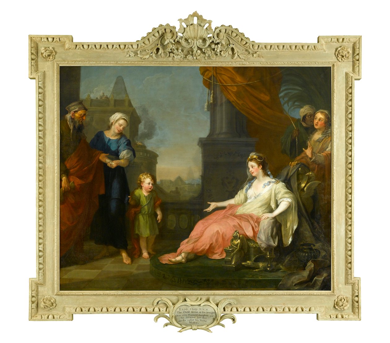 Moses wird vor die Tochter des Pharao gebracht, 1746 von William Hogarth