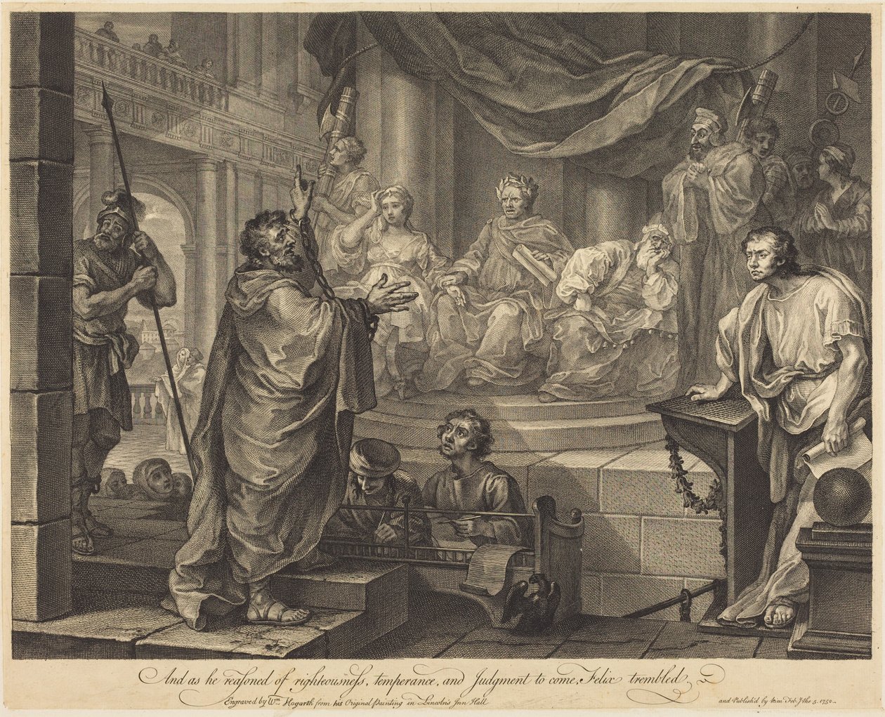 Paulus vor Felix von William Hogarth