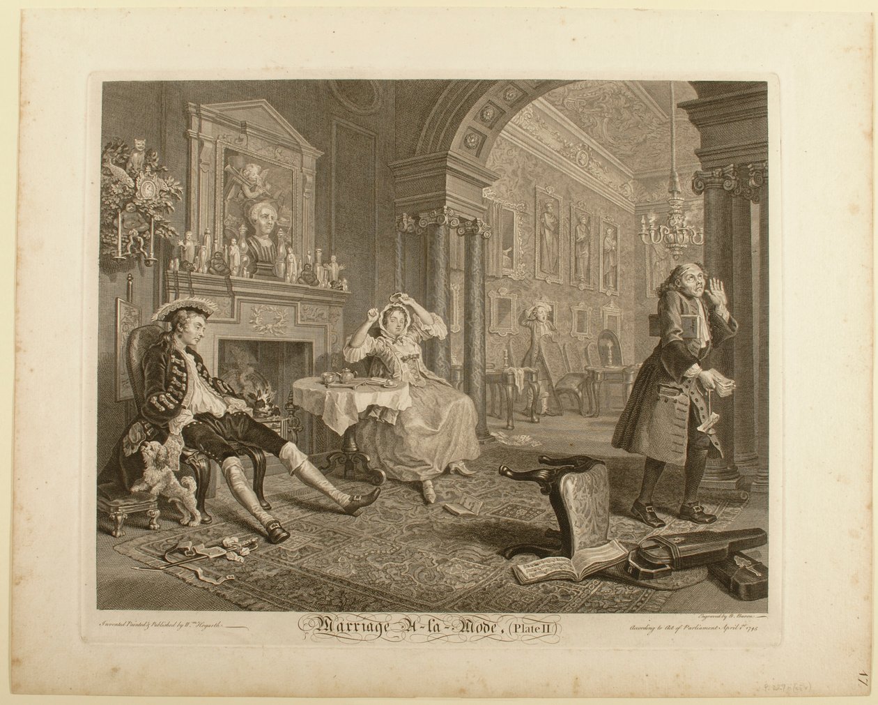 Tafel II, aus "Marriage à la Mode" von William Hogarth