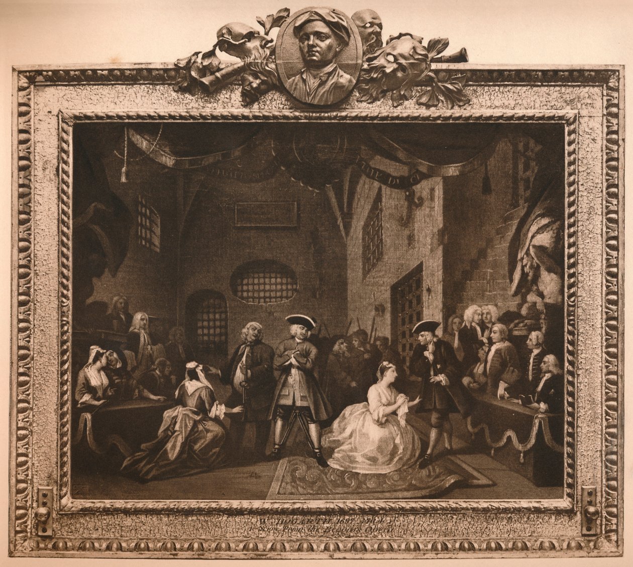 Szene aus der Bettleroper VI, 1731 von William Hogarth