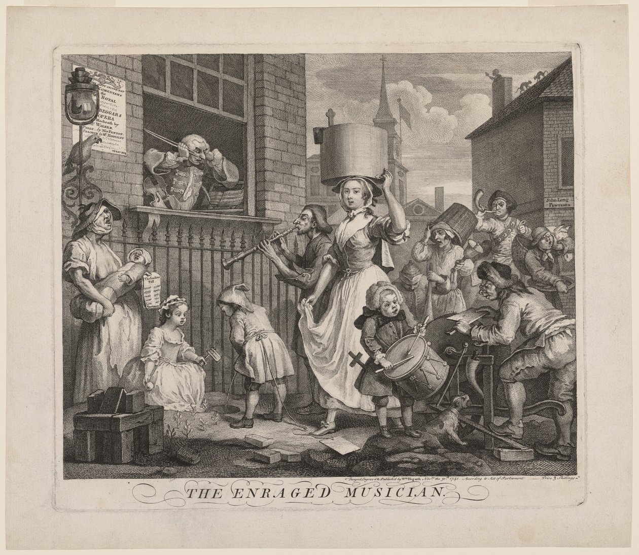 Der wütende Musiker von William Hogarth