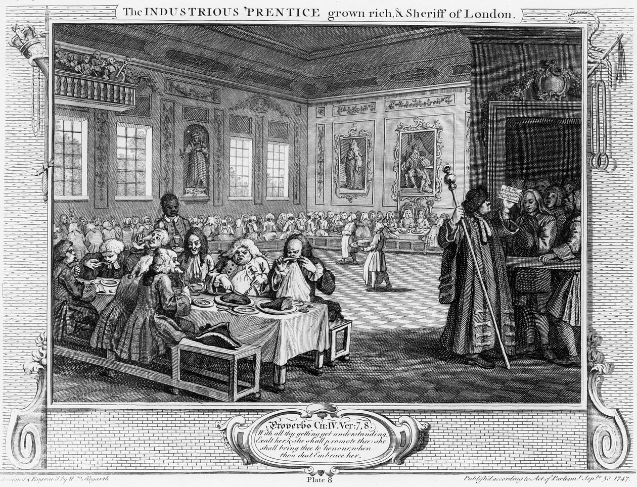 Der fleißige Lehrling, der reich und Sheriff von London wurde, Tafel VIII aus 