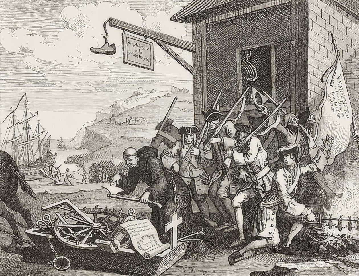Die Invasion, Blatt 1: Frankreich von William Hogarth