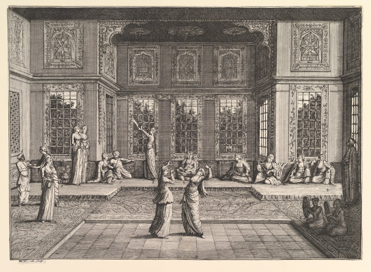 Das Serail, Aubry de La Mottrayes Reisen durch Europa, Asien und in Teile von..., 1723-24 von William Hogarth