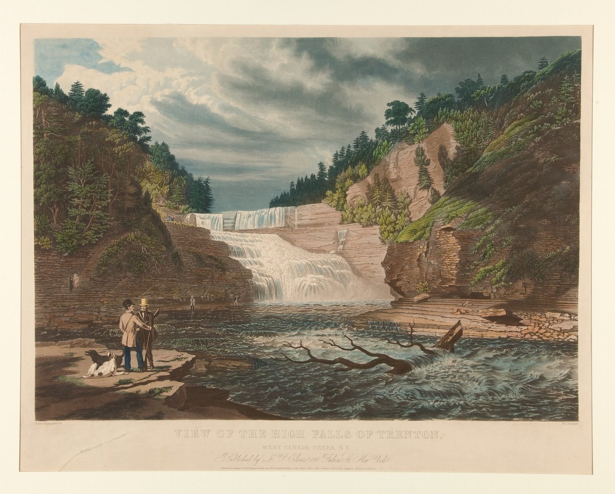 Blick auf die High Falls von Trenton. West Canada Creek, NY. von William James Bennett
