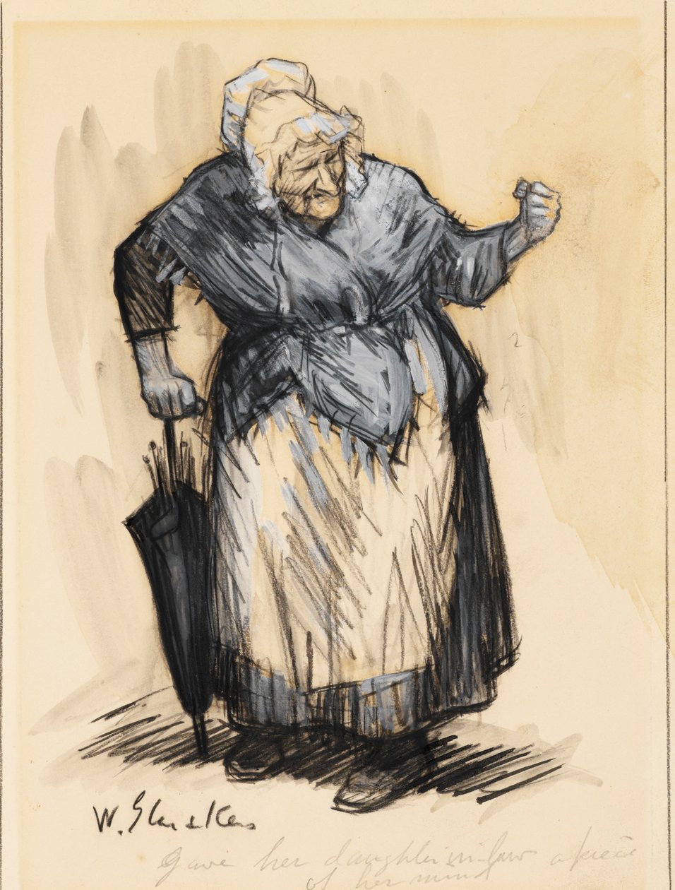 Sie gab ihrer Schwiegertochter ihre Meinung von William James Glackens
